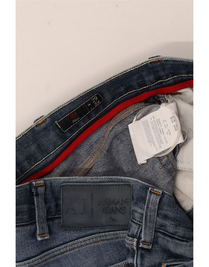 Armani Femme Jean Slim W29 L34 Bleu Coton