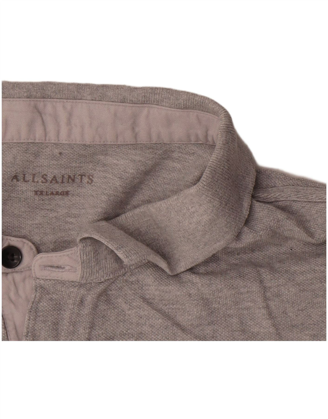 All Saints Polo Homme 2XL Gris Coton