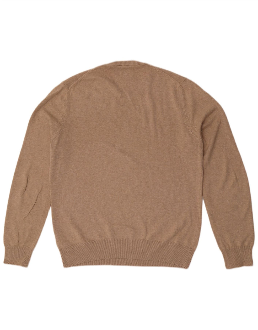 Marks & Spencer Pull col rond homme en coton beige moyen