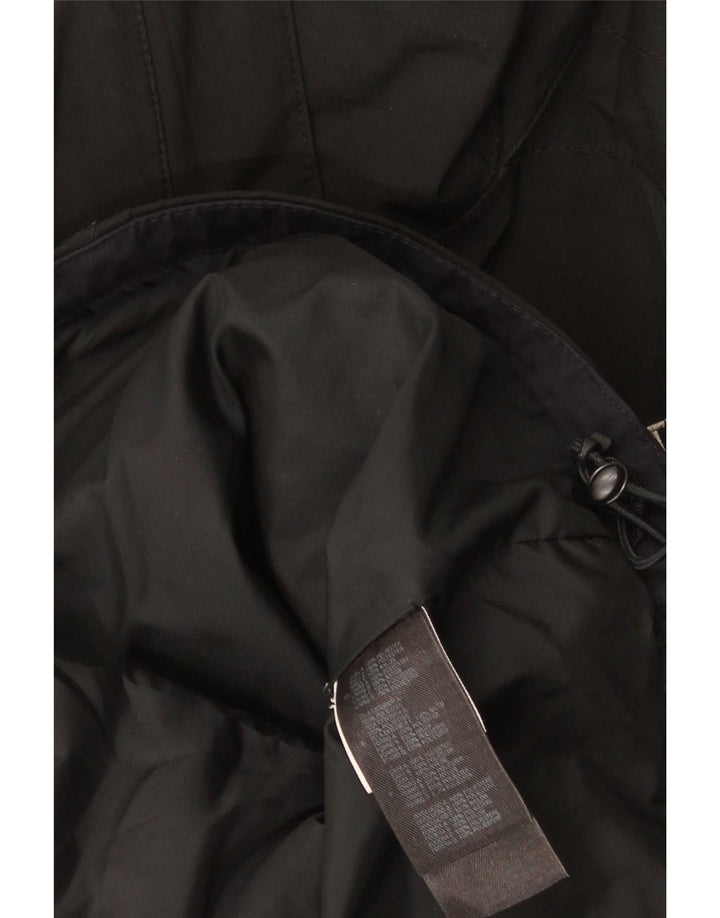 The North Face Veste coupe-vent surdimensionnée à capuche pour femme UK 10 Small Noir