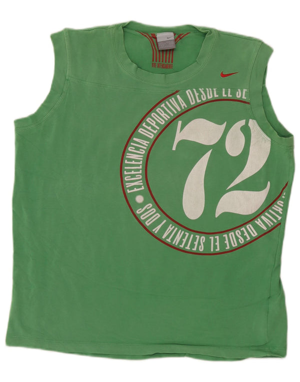 Nike Mens Graphic Débardeur UK 42/44 Grand Vert Coton
