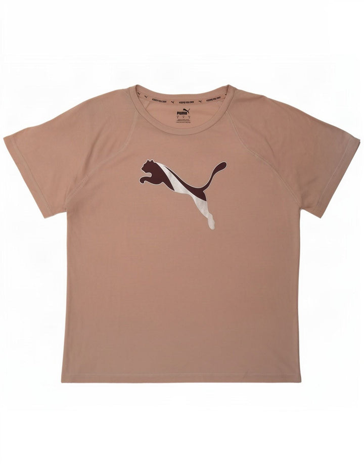 Puma T-shirt graphique surdimensionné pour femme UK 10 Petit Rose Polyester