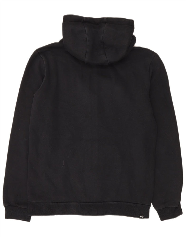 PUMA Sweat à capuche graphique zippé garçon 15-16 ans Noir Coton
