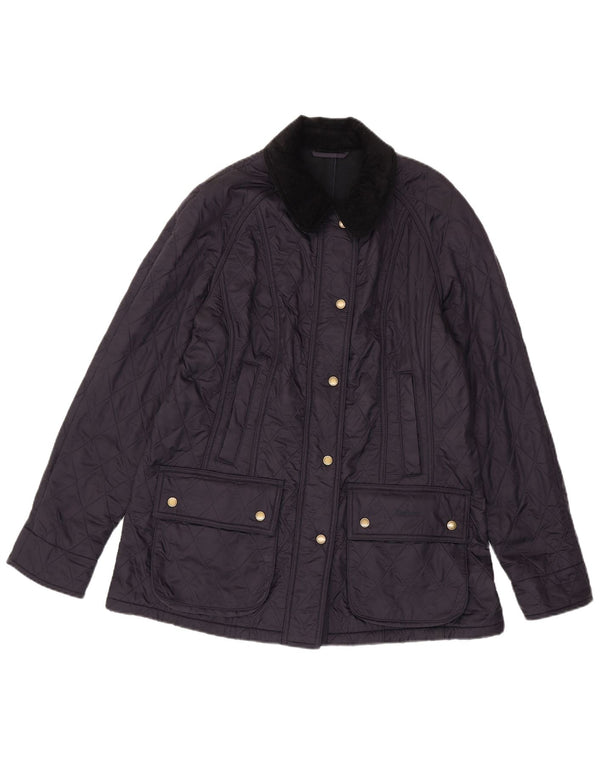Barbour Veste matelassée pour femme UK 14 Large Bleu marine