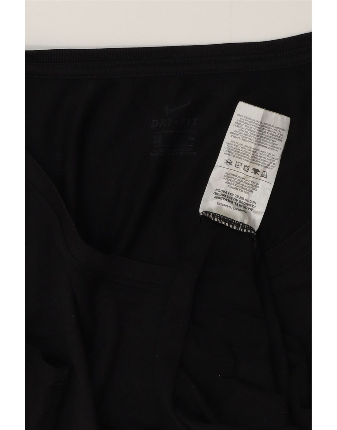 Nike T-shirt Dri Fit pour femme UK 18 XL Noir Polyester