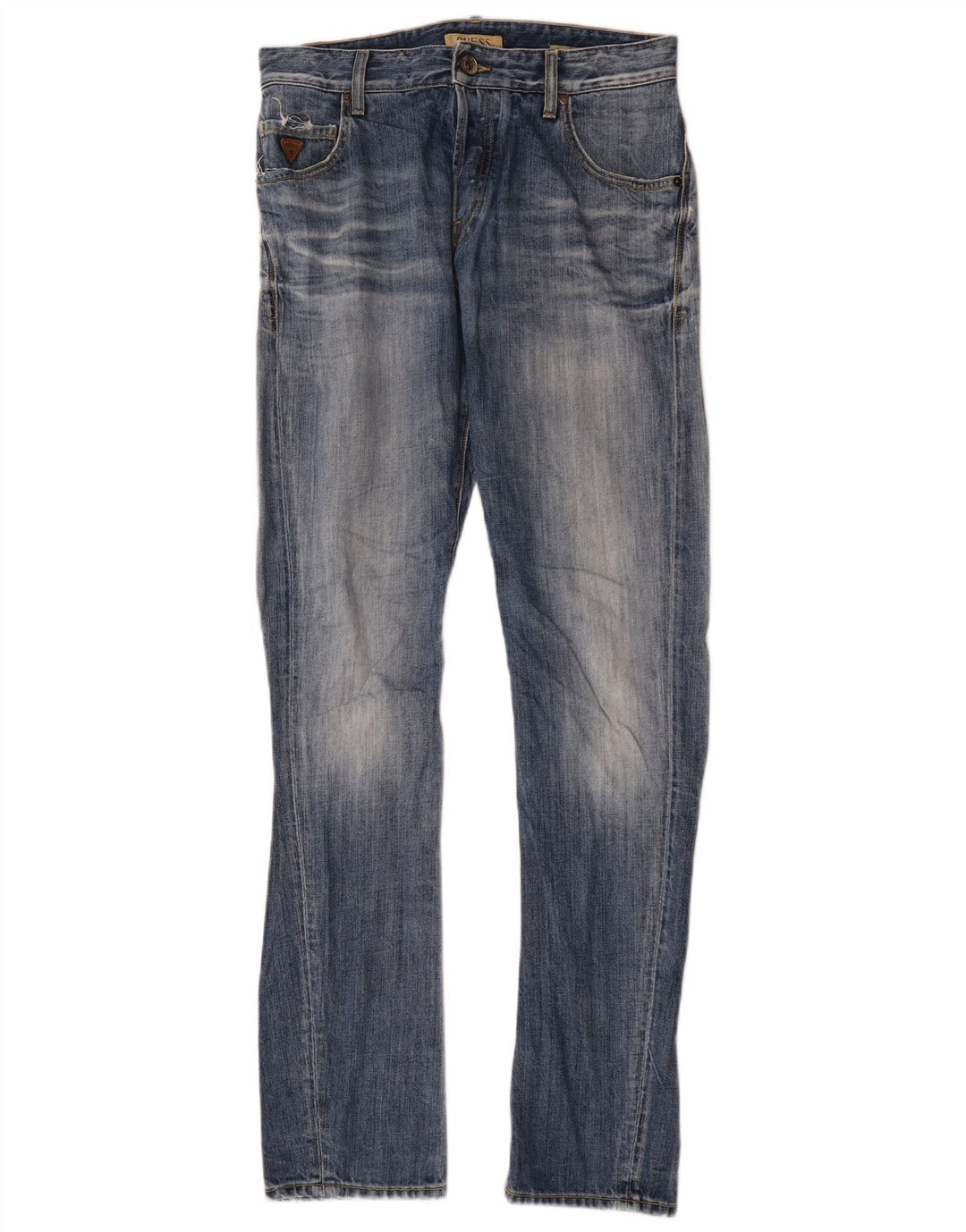Guess Jean Slim Homme W30 L34 Bleu Coton