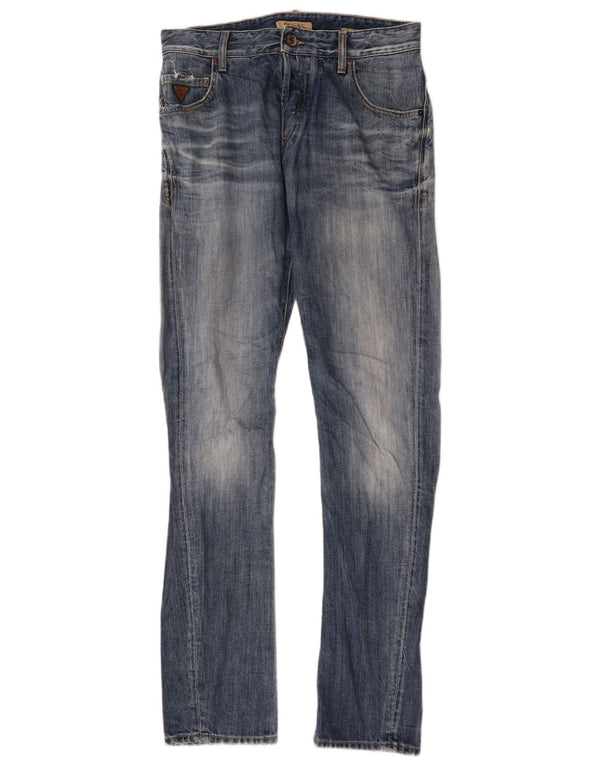 Guess Jean Slim Homme W30 L34 Bleu Coton