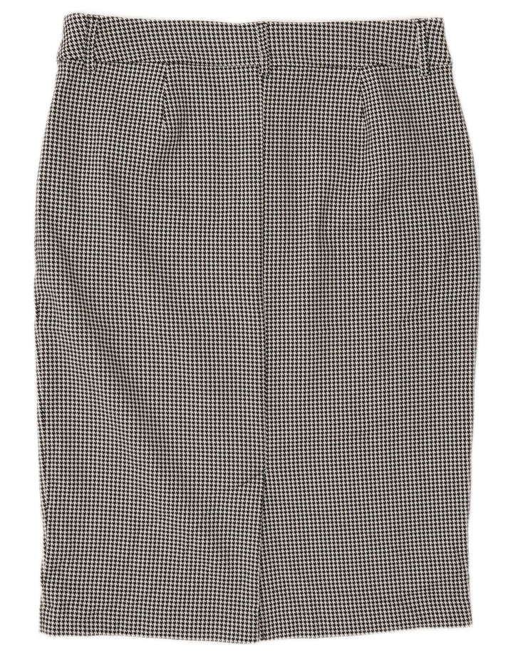 Marks & Spencer Jupe crayon pour femme UK 16 Large W32 Pied-de-poule gris