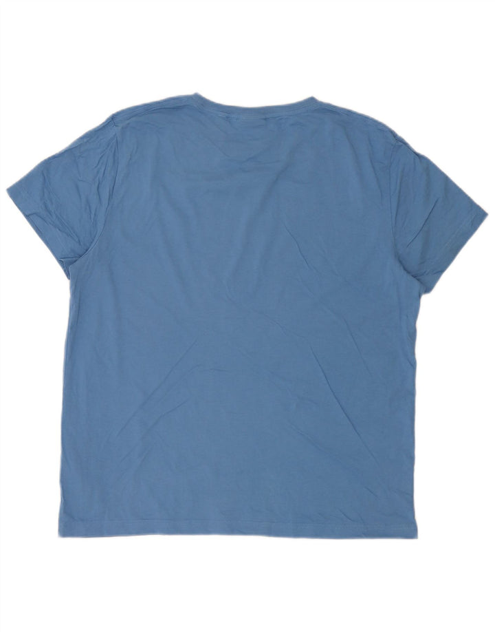 Gant T-Shirt Homme Top XL Bleu Coton