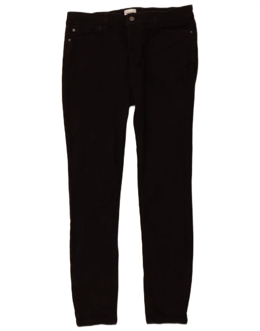 WHITE STUFF Jean skinny taille haute pour femme UK 14 Large W32 L29 Noir