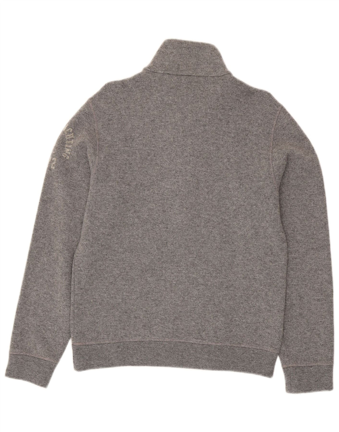 Marina Yachting Pull graphique à col boutonné pour homme Gris moyen moucheté