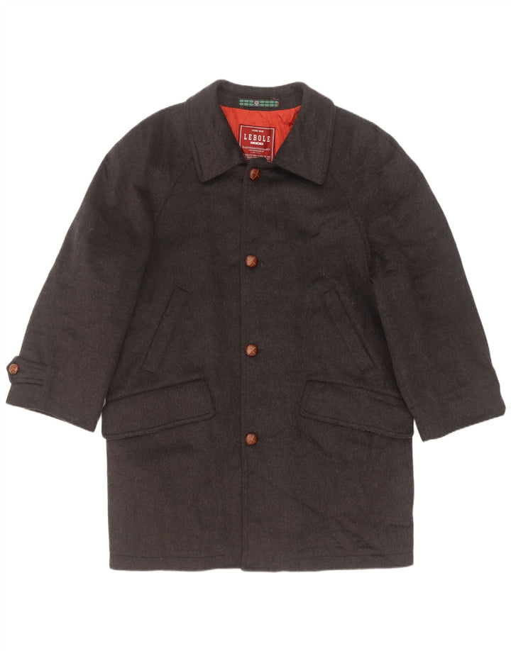 Lebole Manteau Homme UK 40 Grande Laine Grise