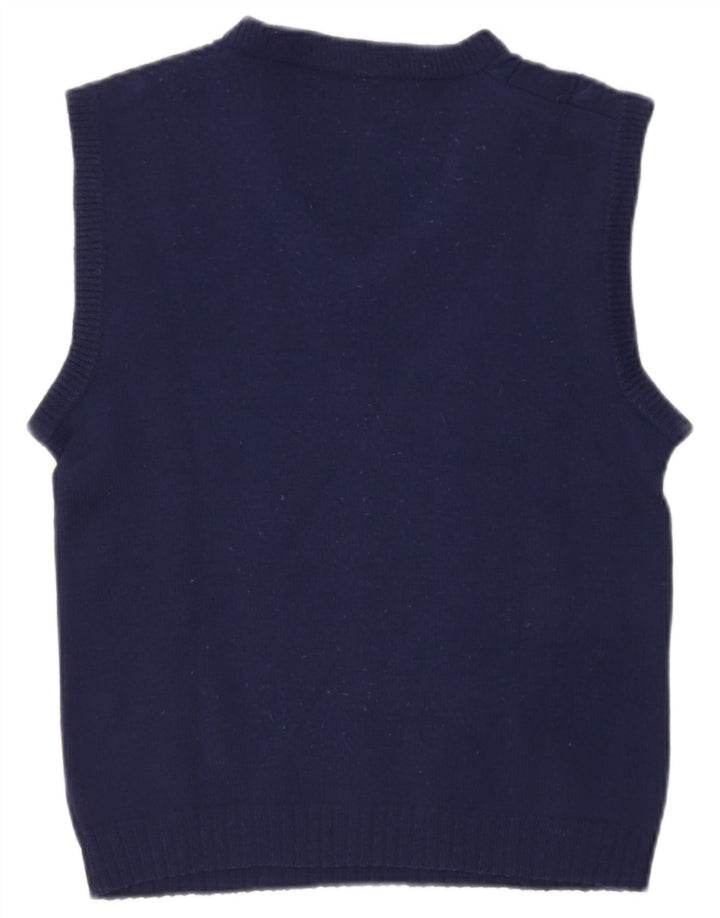 vintage Mens Vest Débardeur Grand Bleu Marine