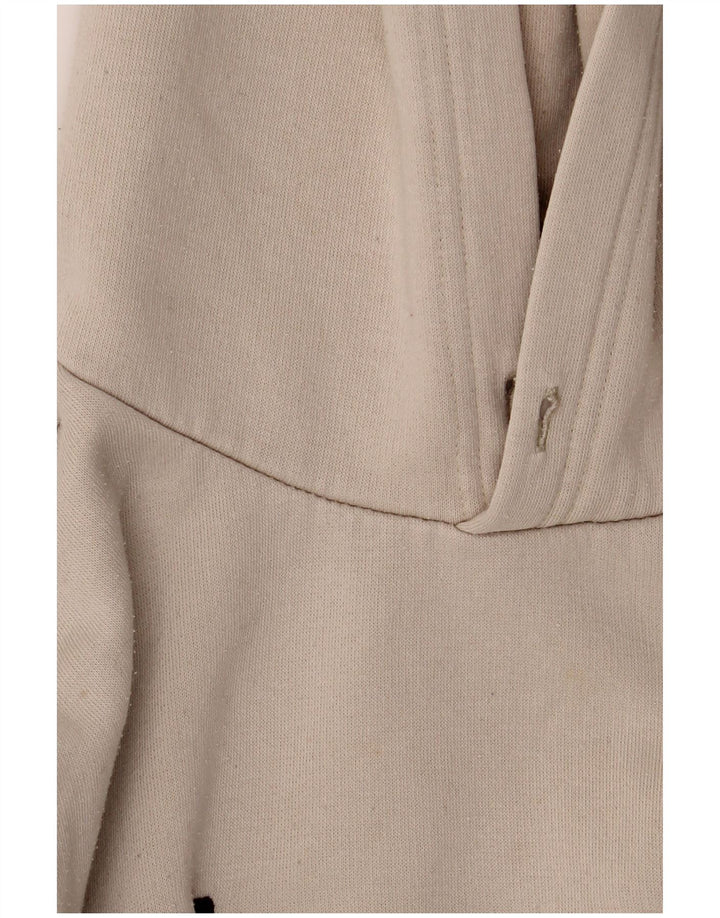 Champion Pull à Capuche Graphique Homme Beige Moyen Coton