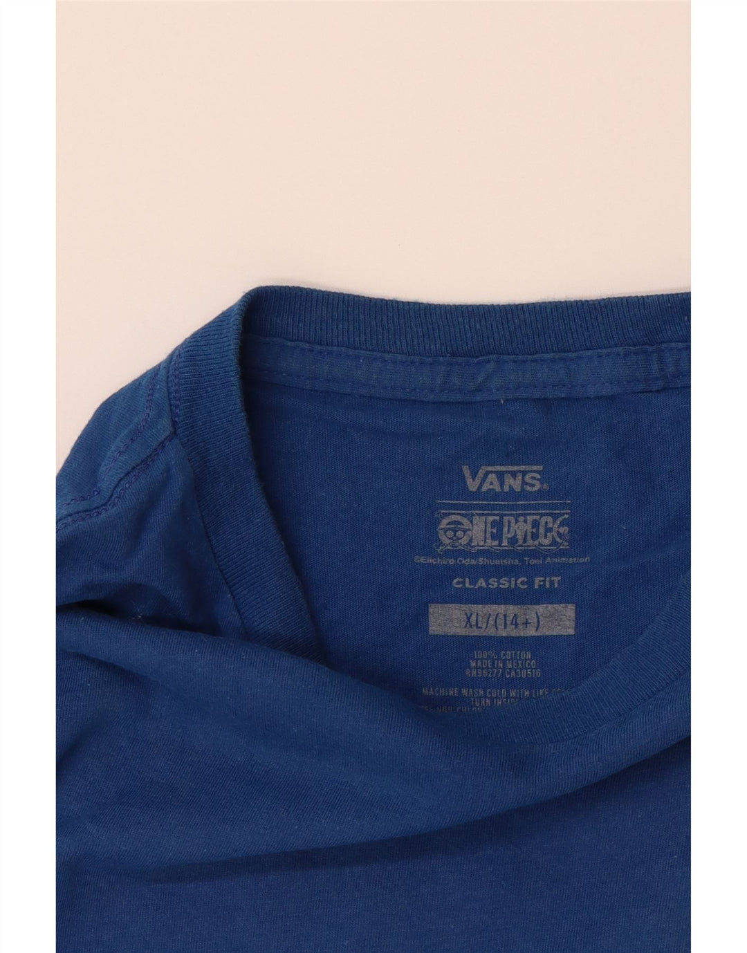 VANS Haut à manches longues avec chapeau de paille pour garçon 14-15 ans XL Bleu