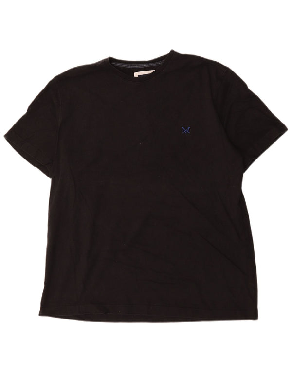 Crew Clothing T-Shirt Homme Top XL Noir Coton