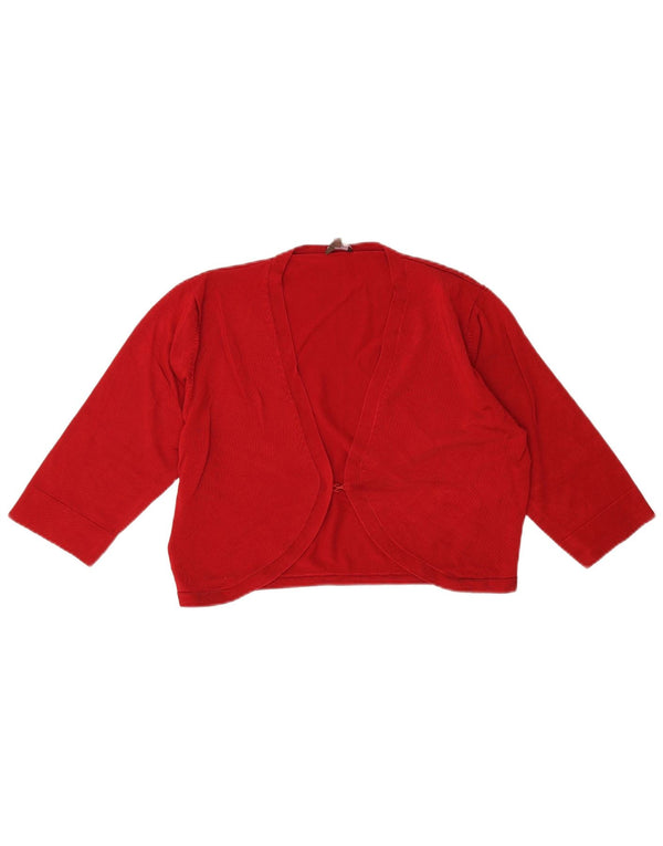Phase Eight Cardigan court à manches 3/4 pour femme Rouge moyen UK 14