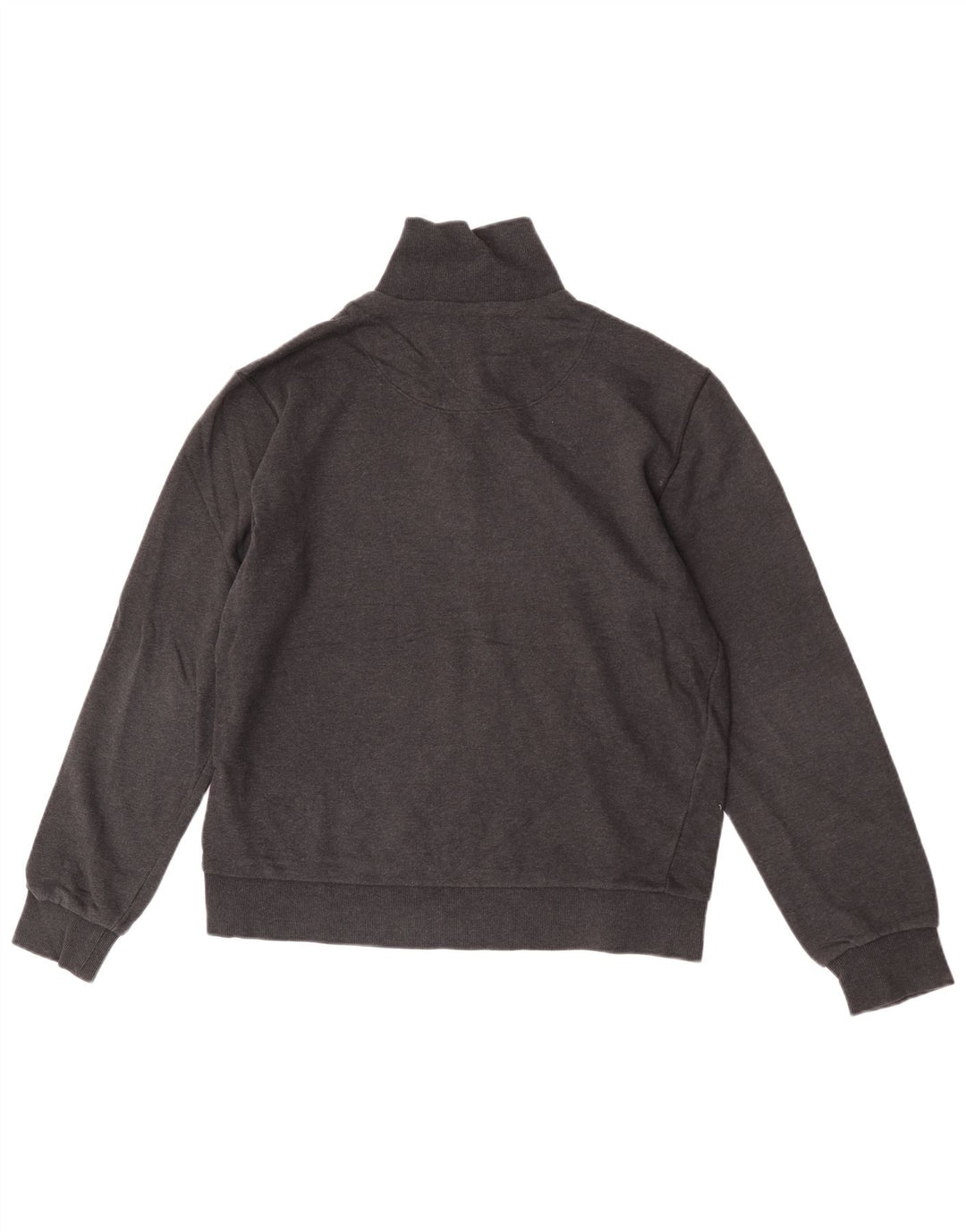 HUGO BOSS Sweat-shirt à col zippé en coton gris moyen homme