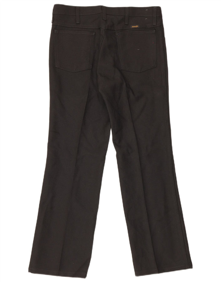 Wrangler Pantalon décontracté droit pour homme W33 L29 Noir Polyester