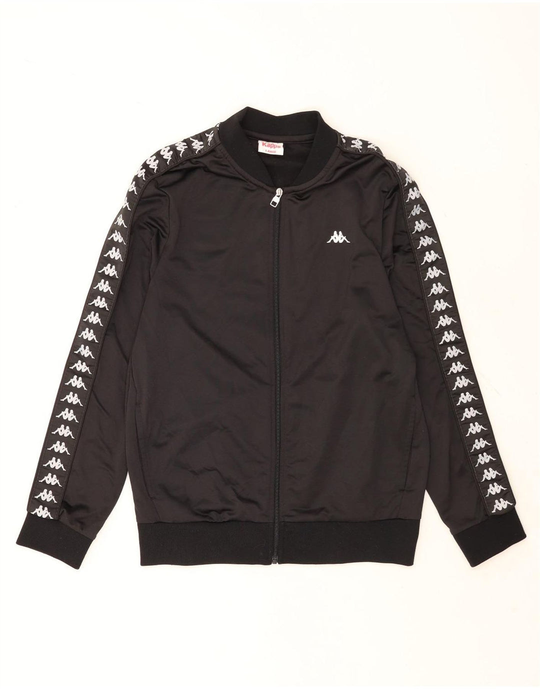 Kappa Veste de survêtement graphique pour homme Taille L Noir Polyester