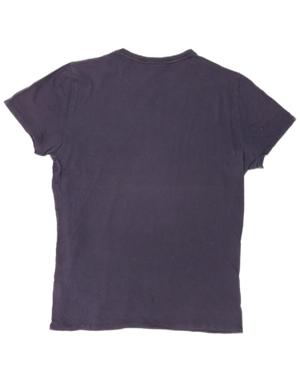 Lacoste T-Shirt Homme Bleu Marine Moyen Coton
