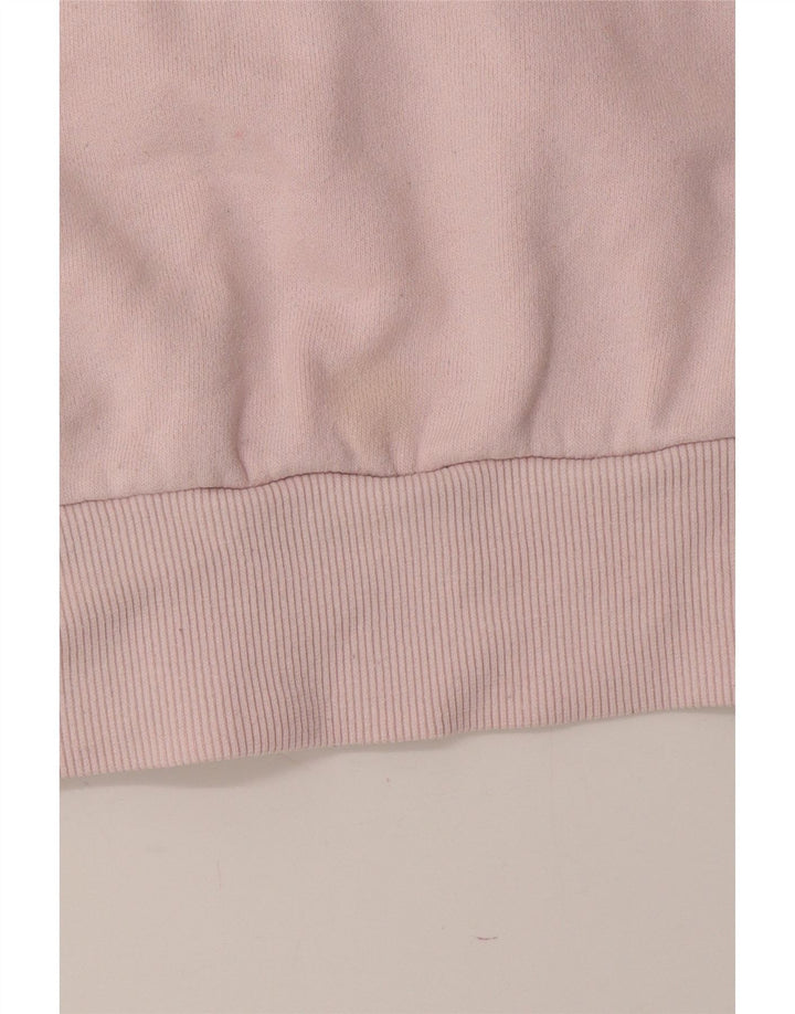 ELLESSE Womens Graphic Sweatshirt Jumper UK 12 Medium  Pink Cotton