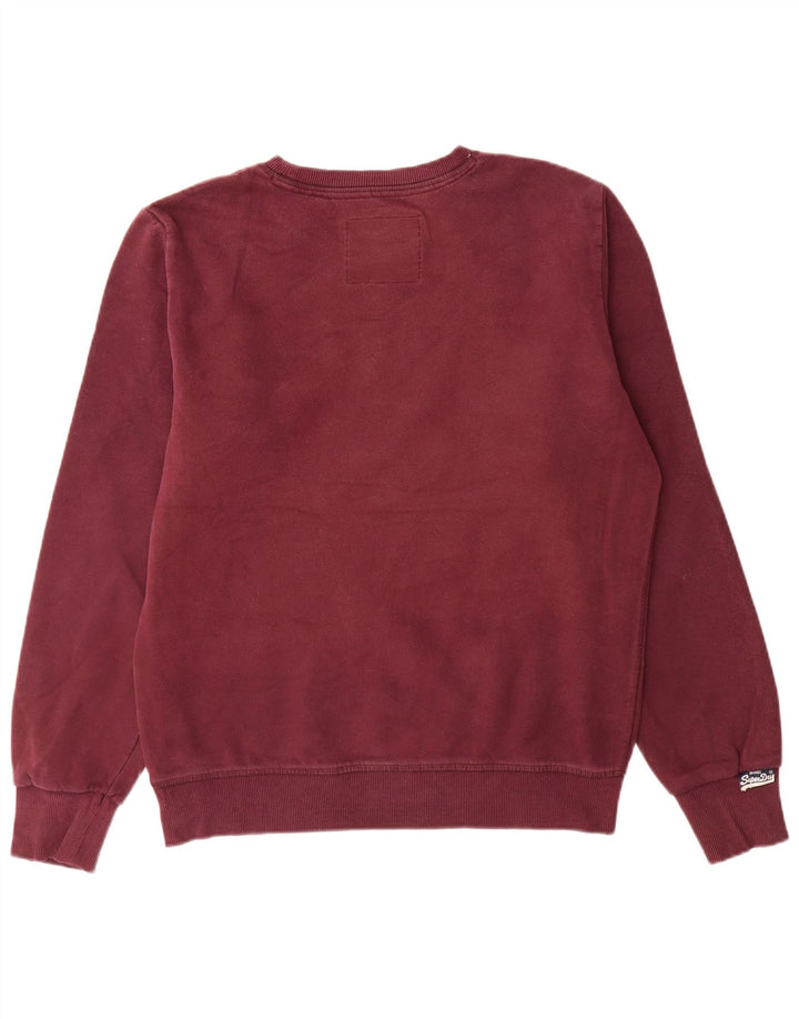 Superdry Homme Sweat-Shirt Graphique Pull Large Marron Coton