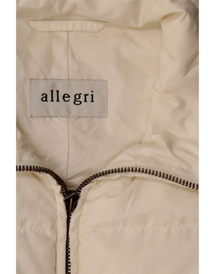 Allegri Gilet rembourré pour femme UK 14 Medium Blanc