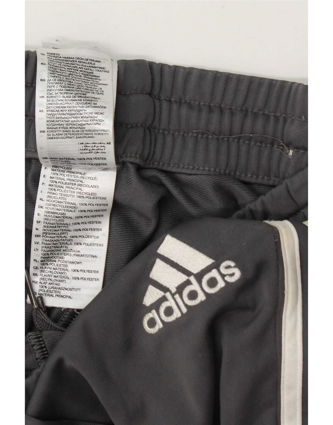 Adidas Pantalon de survêtement pour homme Gris moyen Polyester