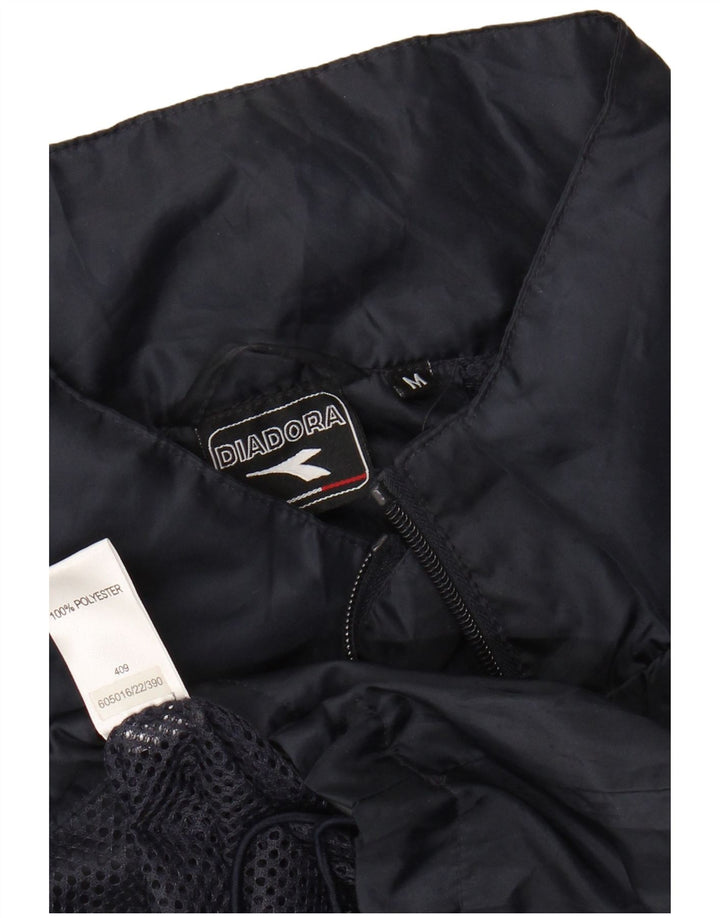 Diadora Veste de Pluie Homme UK 38 Medium Bleu Marine Polyester