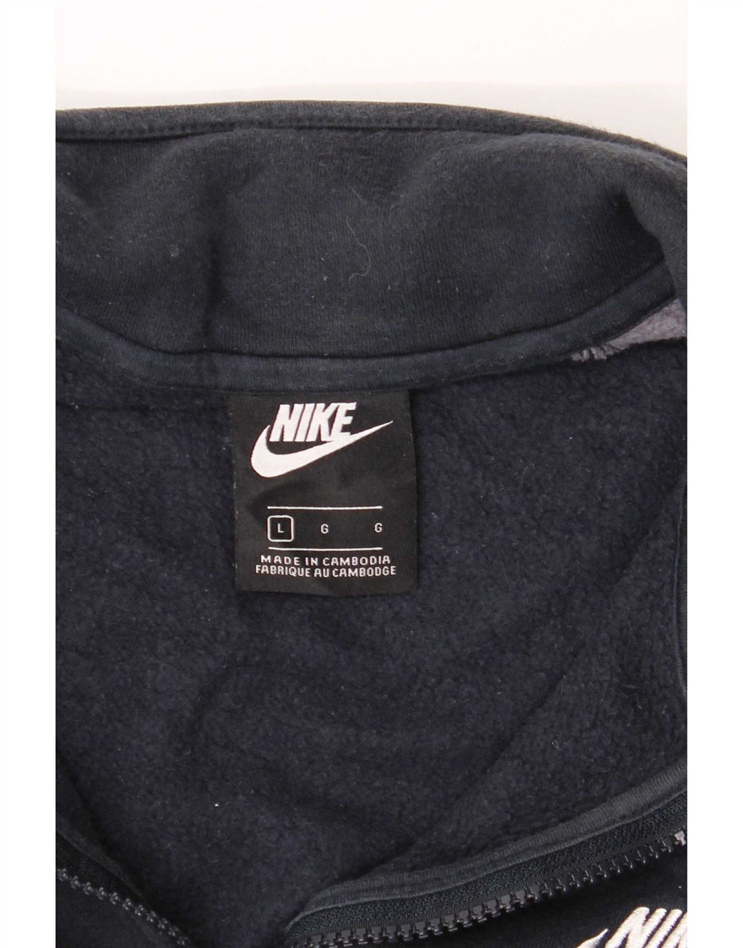 Nike Veste de survêtement pour homme en coton color block Bleu marine Taille L