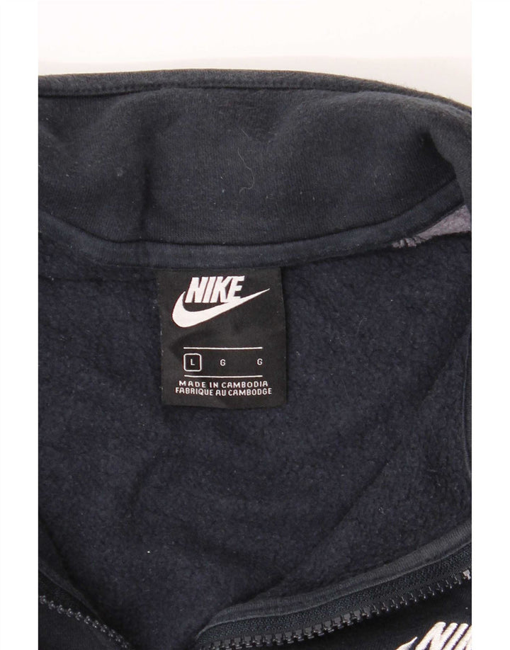Nike Veste de survêtement pour homme en coton color block Bleu marine Taille L