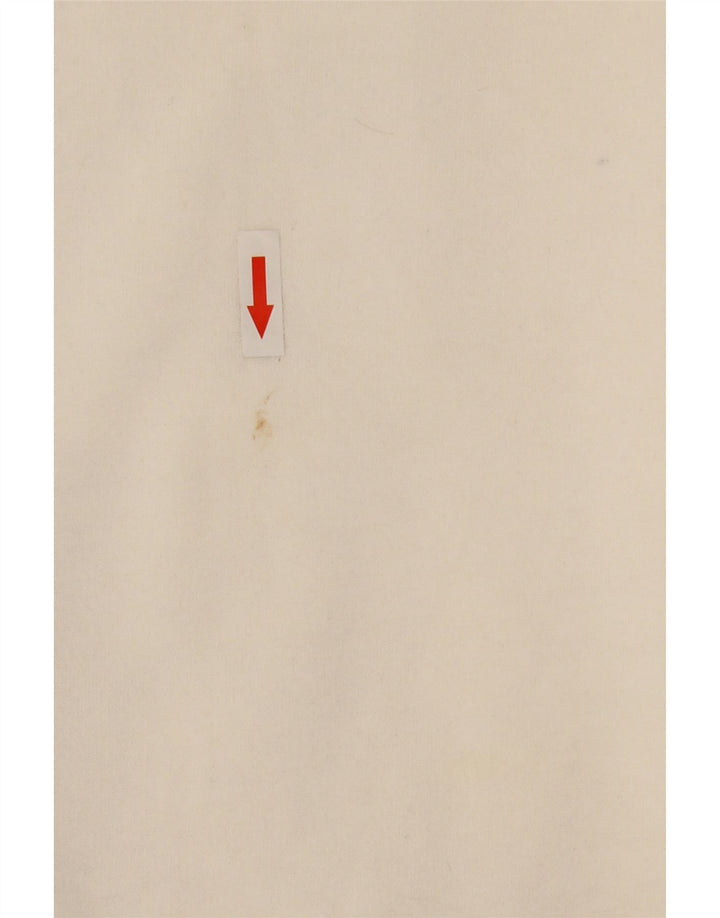 Zara Womens Graphic Sweatshirt Jumper UK 14 Medium Blanc Polyester