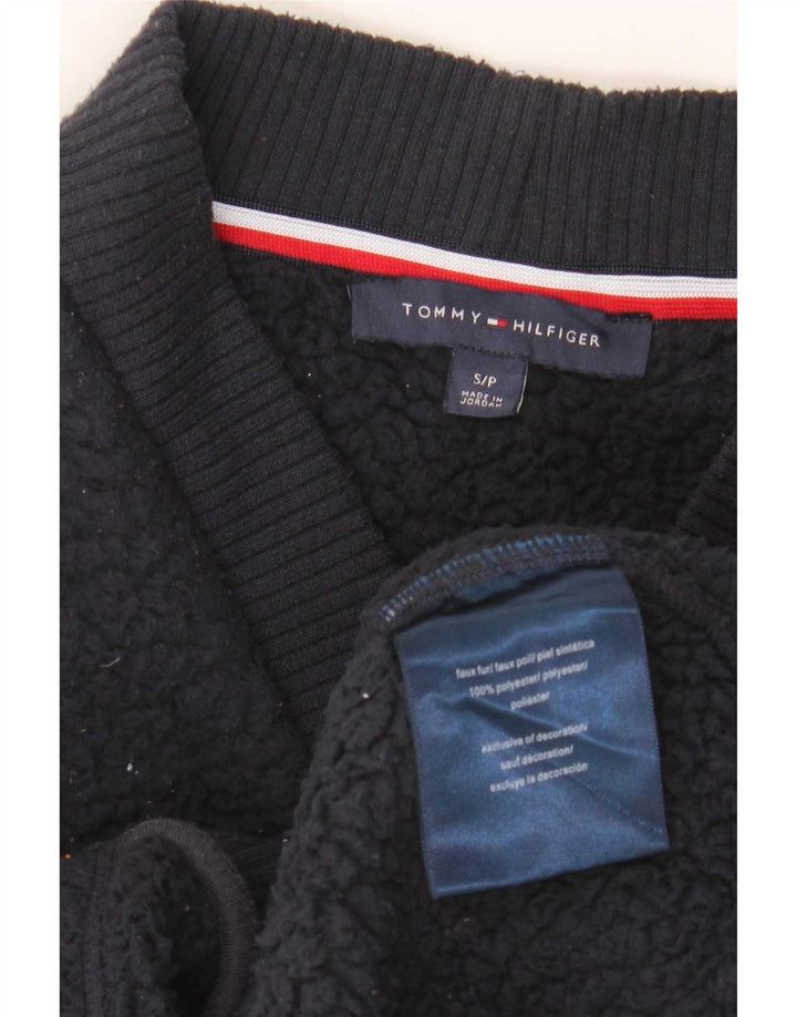 Tommy Hilfiger Veste polaire pour femme UK 10 Small Bleu marine Polyester