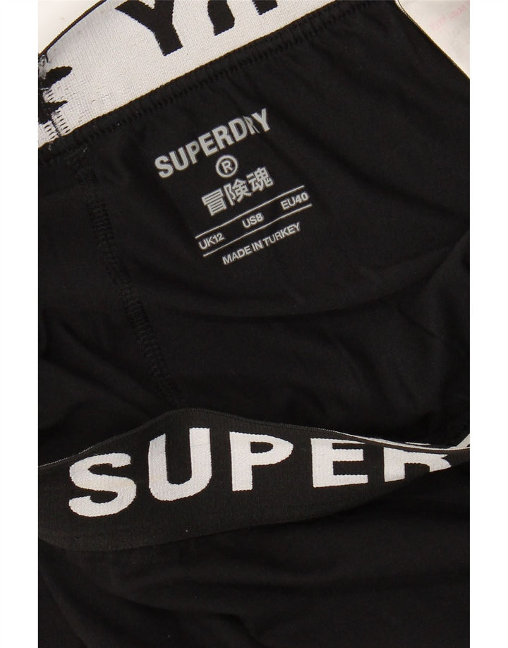 SUPERDRY Leggings graphiques pour femmes UK 12 noir moyen