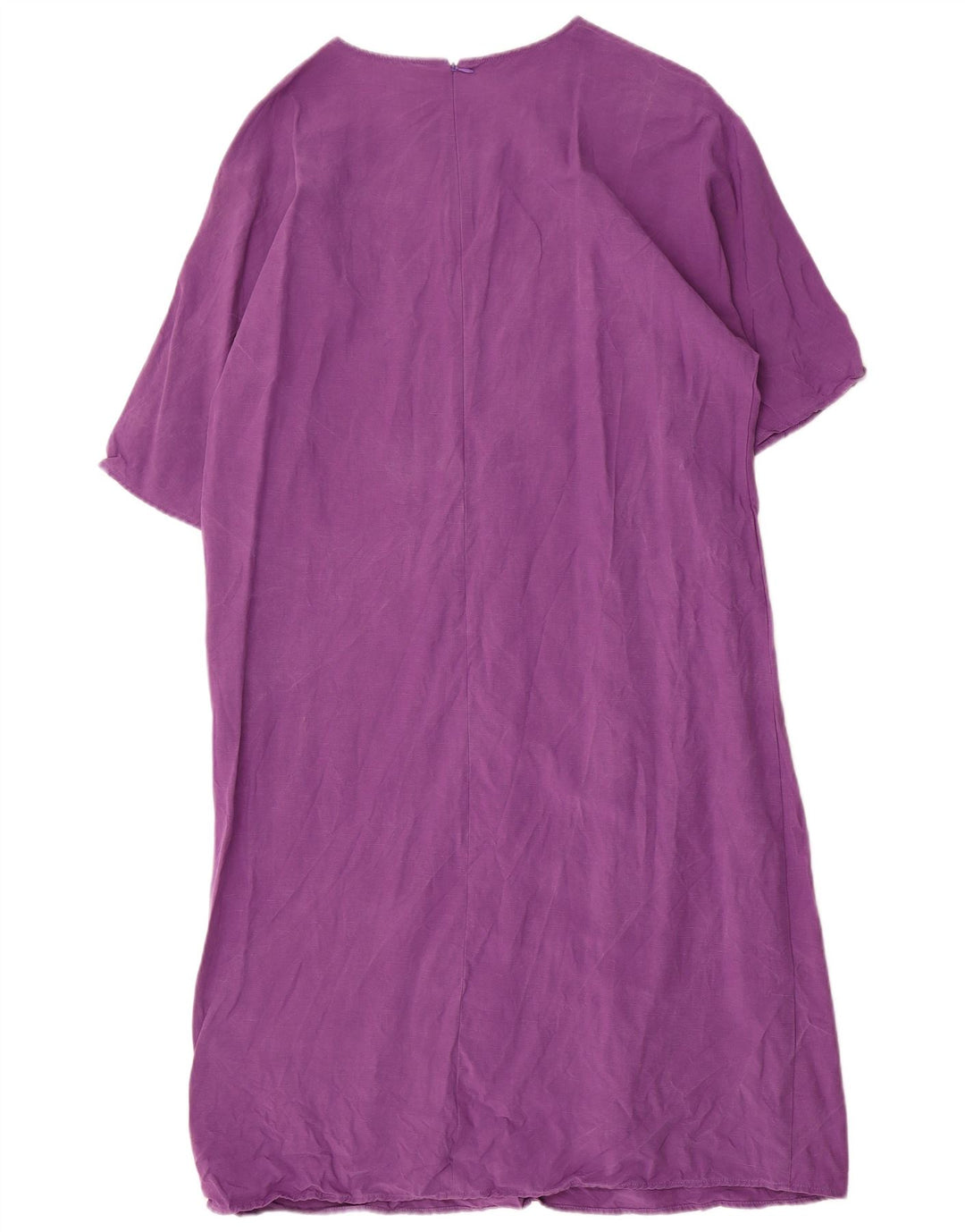 Stefanel Robe longue surdimensionnée pour femme UK 44 Lyocell violet moyen