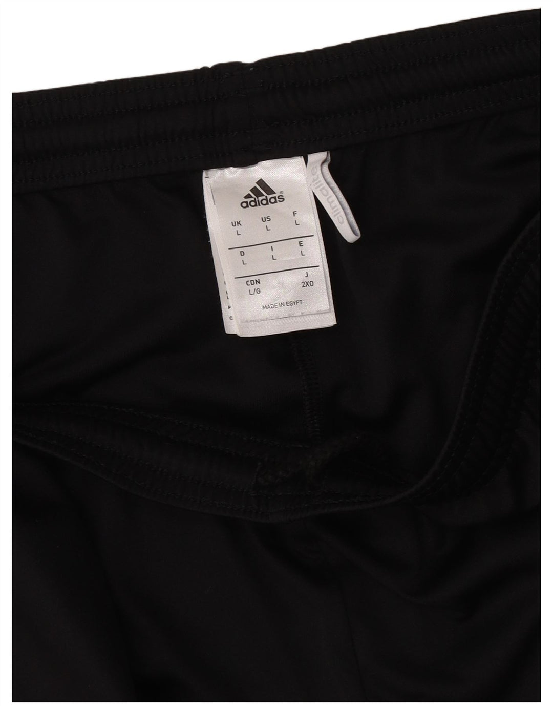 ADIDAS Short de sport Climalite pour hommes, grand, noir, polyester