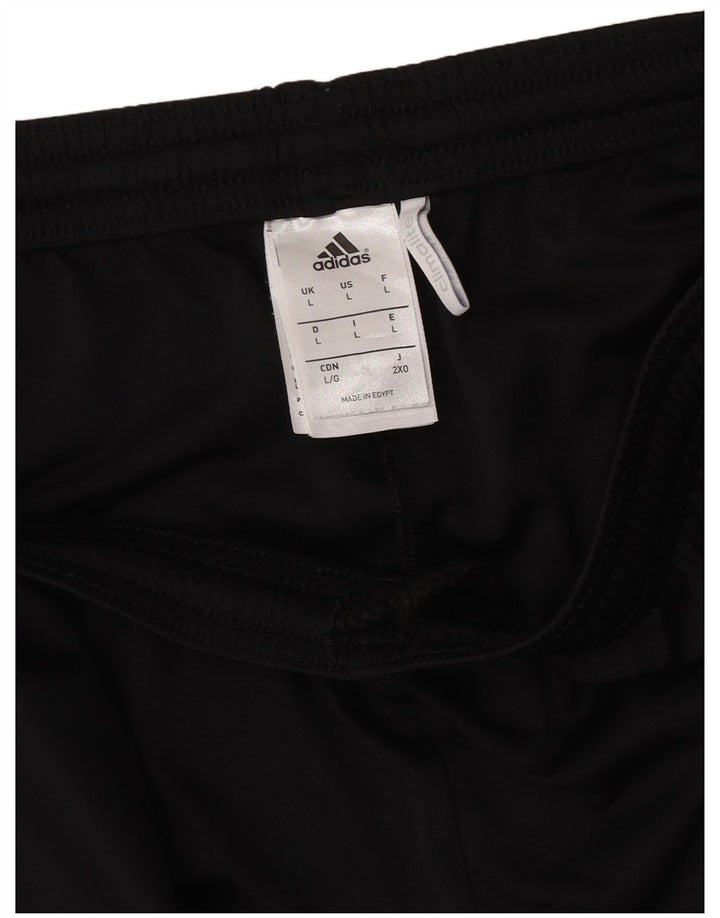 ADIDAS Short de sport Climalite pour hommes, grand, noir, polyester