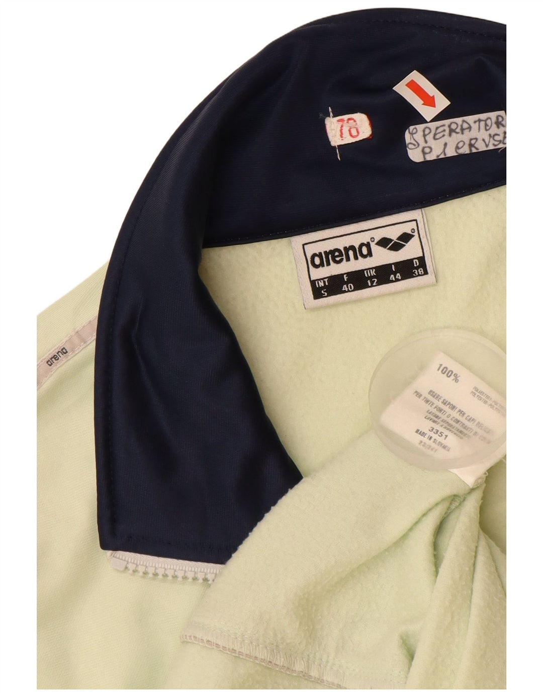 ARENA Veste de Survêtement Femme UK 12 Vert Moyen Polyester