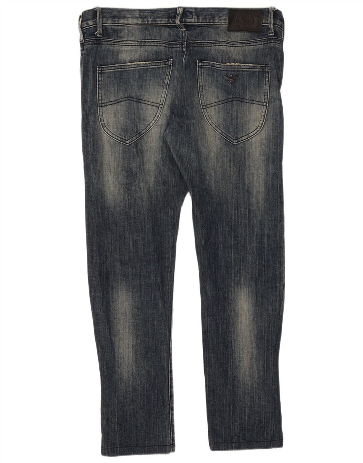 Armani Jeans Slim W33 L28 Bleu Coton Homme