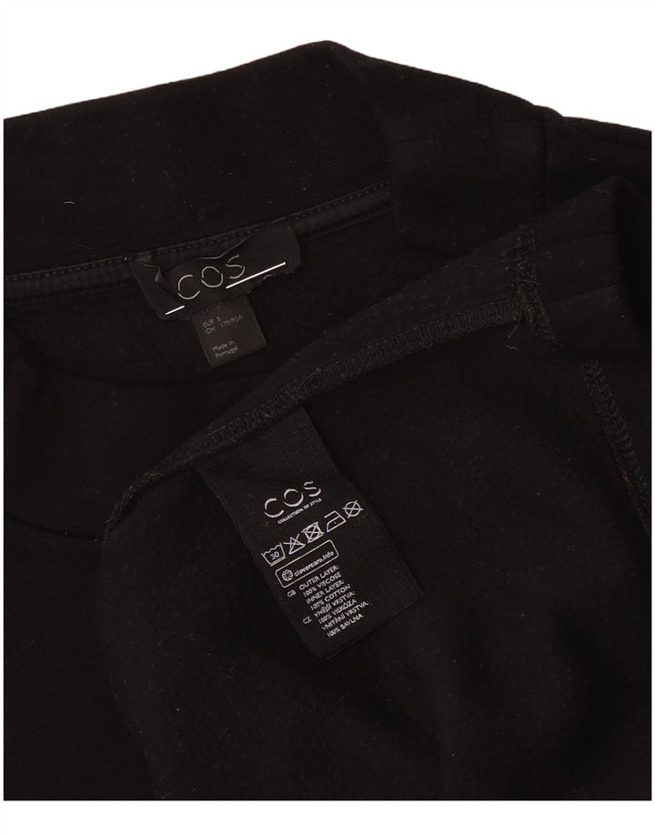 Cos Haut surdimensionné à manches longues pour femme UK 10 Small Viscose noire