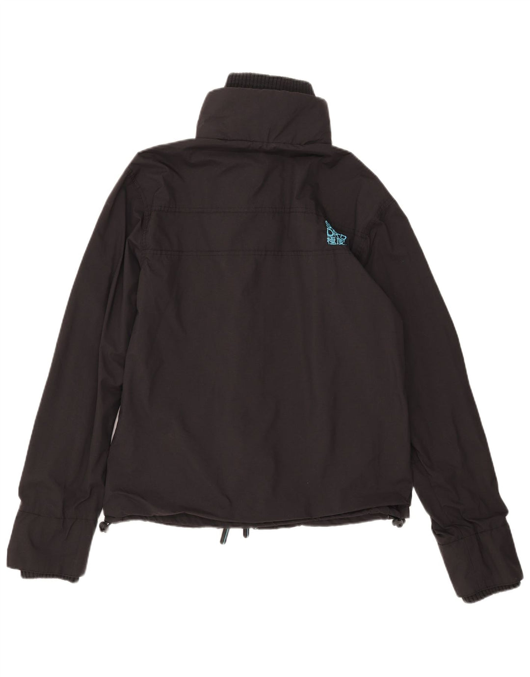 Superdry Veste de Pluie Homme UK 40 Large Noir Nylon