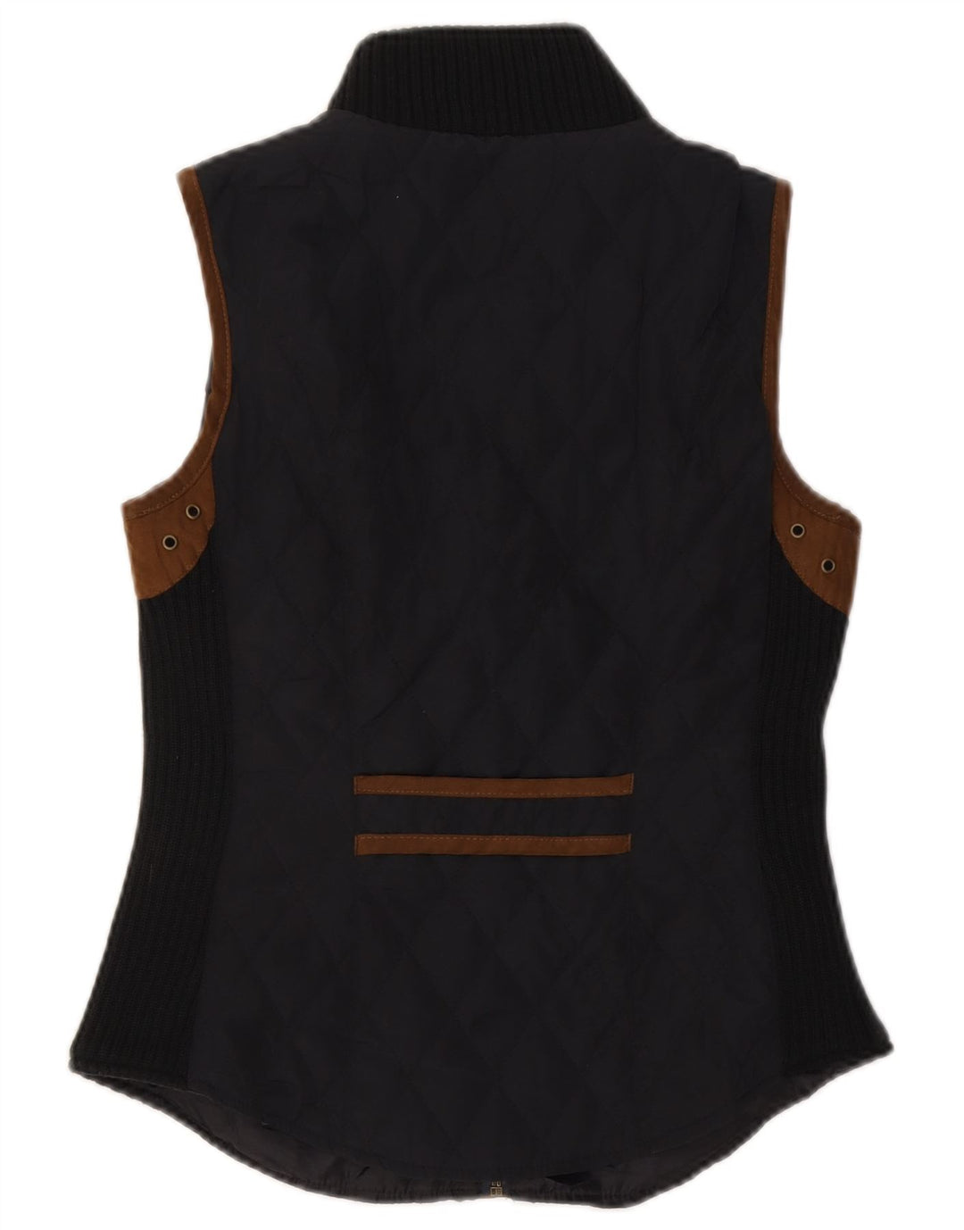 Zara Gilet matelassé pour femme UK 12 Polyester color block noir moyen