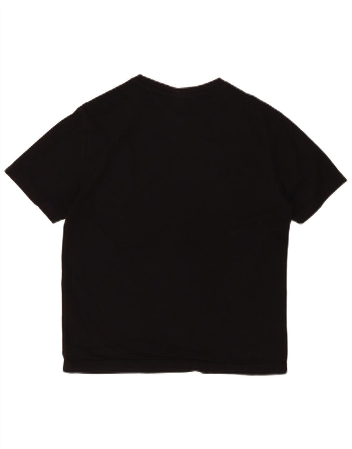 EMPORIO ARMANI Haut T-Shirt Graphique Garçon 11-12 ans Coton Noir