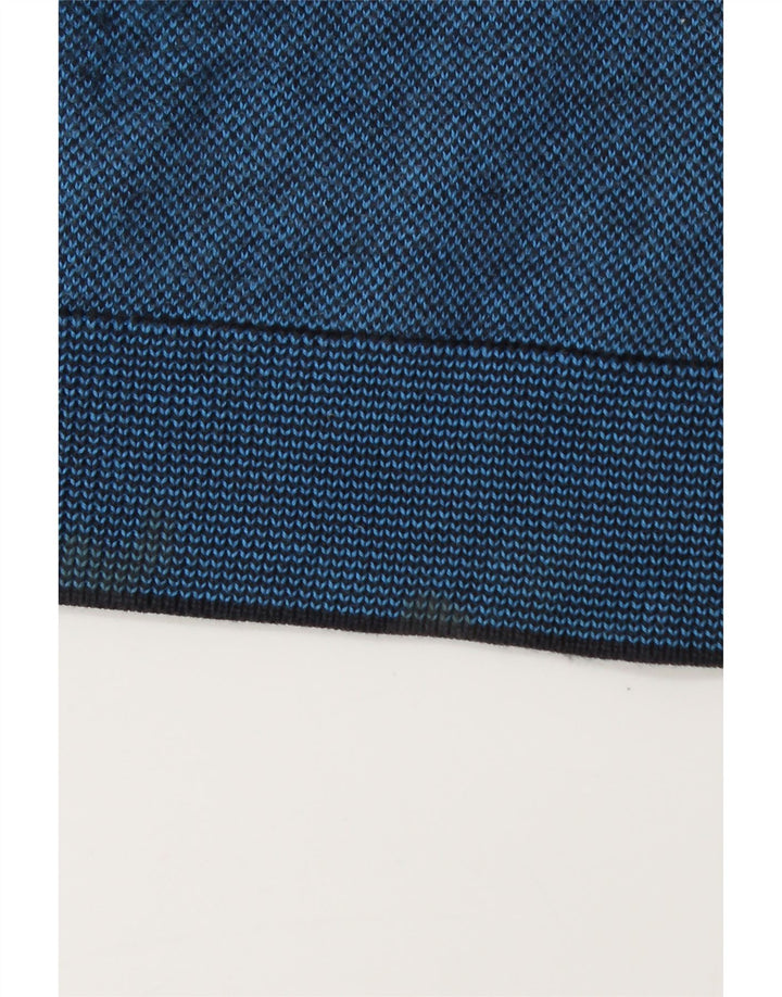 Marks & Spencer Pull à col rond coupe ajustée pour homme, grand bleu