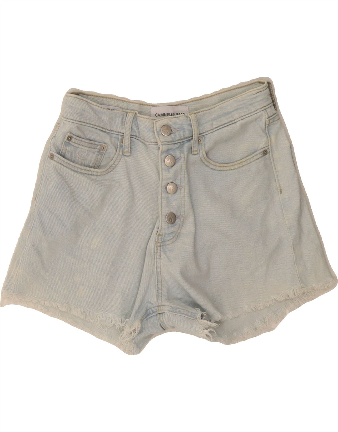 CALVIN KLEIN Short en jean W26 pour femme, petit bleu