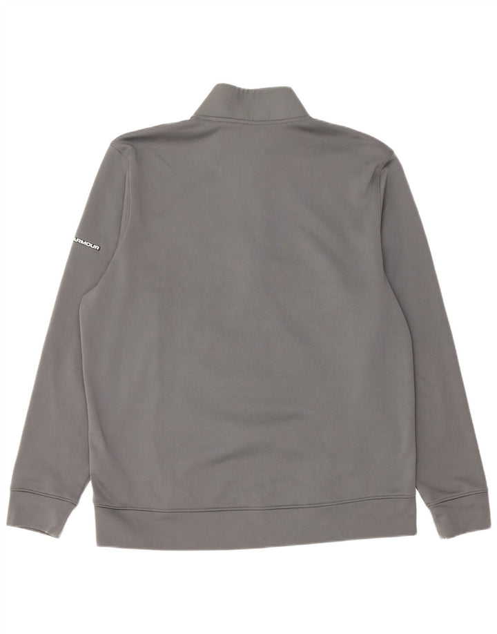 Under Armour Sweat-shirt à col zippé pour homme, grand gris, polyester