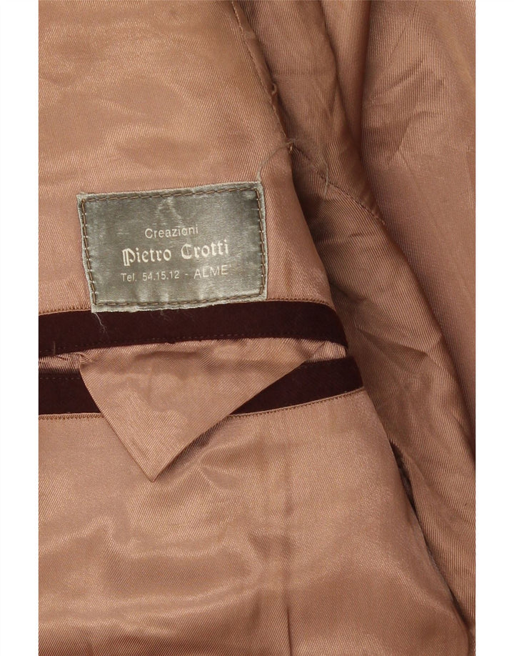 vintage Mens Overcoat UK 36 Petit Brun