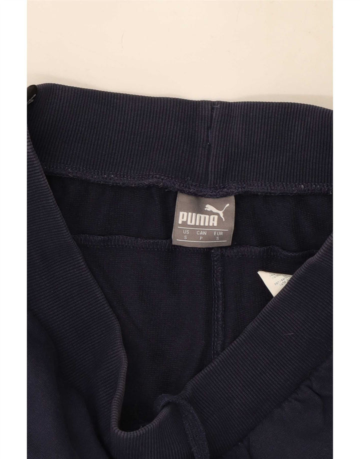 Puma Short de Sport Graphique Homme Petit Bleu Marine Coton
