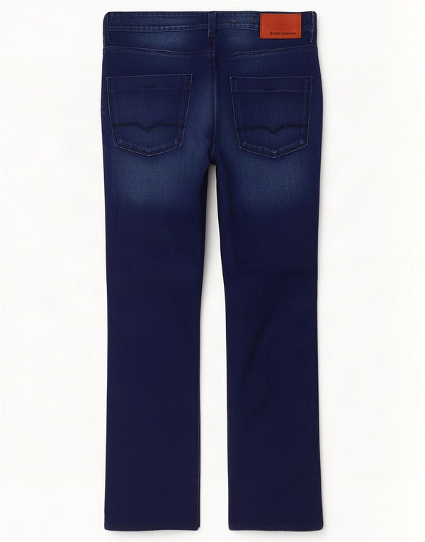 Hugo Boss Jean droit W34 L32 bleu marine en coton pour homme